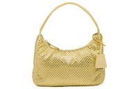 PRADA Fabric Hobo Bag, Handbag, Shoulder Bag Women's Pineapple Yellow