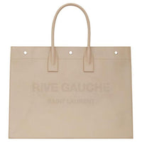 SAINT LAURENT Calfskin Handbag Regular Men's Beige