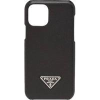 PRADA Leather Material Durable Phone Cases For IPhone 11 Pro Solid Color