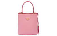 PRADA Panier Saffiano Leather Shoulder Bag Crossbody Bag Handbag Small Size Women's Pink