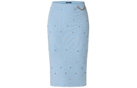 LOUIS VUITTON Casual Long Skirts Women's Blue