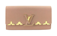 LOUIS VUITTON Taurillon Leather Wallet Women's Pink
