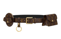 LOUIS VUITTON Daily Multi Pocket Fashion Minimalist Style Pin Buckle Women's Width  3cm