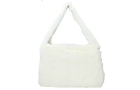 MIU MIU Fox Fur Shoulder Bag Women's White