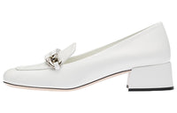 MIU MIU Chunky Heel High Heels 3.5cm Women's White