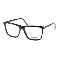 SAINT LAURENT Plastic Square Eyeglass Frames Men's Black