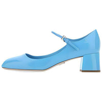 PRADA Chunky Heel High Heels Women's Blue