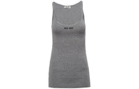 MIU MIU Tank Tops Women's Gray
