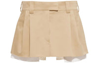 MIU MIU Embroidered logo Chino Miniskirt