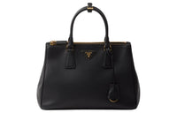 PRADA Leather Shoulder Bag Crossbody Bag Handbag Large Size Women's Black