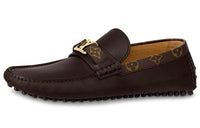 LOUIS VUITTON Hockenheim Mokasin Casual Shoes Men's Mocha