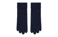 CELINE Knit Gloves Women's Dark Blue