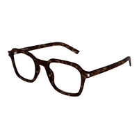 SAINT LAURENT Recyclable Acetate Square Eyeglass Frames Women's Brown