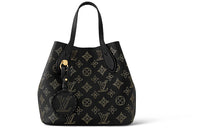 LOUIS VUITTON Blossom Stamped Cow Leather Moonlight Goddess Handbag Small Size Women's Black