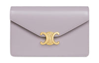 CELINE Cow Leather Shoulder Bag, Crossbody Bag, Wallet Mini Women's Light Lilac