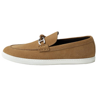HERMES Chaine D'Ancre Loafers Men's Smoky Brown