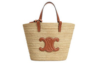 CELINE Cow Leather Shoulder Bag, Crossbody Bag, Handbag Women's Tawny