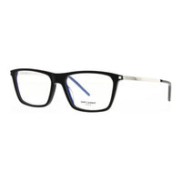 SAINT LAURENT Plastic Metal Rectangular Eyeglass Frames Men's Black