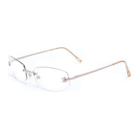 CHANEL Acetate Oval Eyeglass Frames Women's Beige