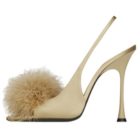 SAINT LAURENT One Strap Sandals 11cm Women's Beige