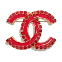 CHANEL Metal Brooches Women's Gold