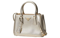 PRADA Cow Leather Tote Bag Shopping Bag Shoulder Bag Handbag Women's Gold