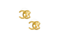 CHANEL Metal Earrings Women's Gold