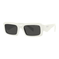 PRADA Acetate Rectangular Sunglasses Unisex White