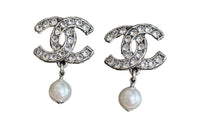 CHANEL Earrings Women's Black