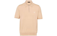 PRADA Logo embroidered Wool Polo Shirt