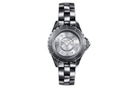 CHANEL J12 Collection Wrist Watch Quartz Movement Ceramic Titanium Strap Silver Dial Women's