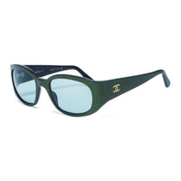 CHANEL 2000s Rectangle Frame Cc Sunglasses