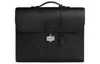 HERMES Sac A Depeches Evergrain Calf Business Bag Handbag Briefcase Men's 89 Noir Black
