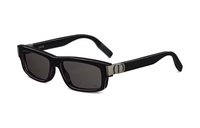 DIOR Acetate Irregular Shape Sunglasses Men's Black