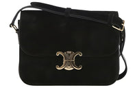 CELINE Calfskin Crossbody Bag Shoulder Bag Women's Black