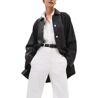 HERMES Coats Women's Black