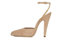 SAINT LAURENT Cone Heel High Heels Women's Brown