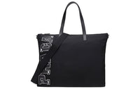 PRADA Fabric With Leather Handbag Shoulder Bag Crossbody Bag Men's Black