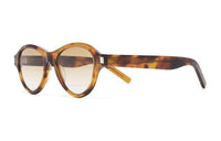 SAINT LAURENT Oval Sunglasses Women's Tortoiseshell