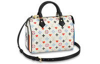 LOUIS VUITTON Speedy Bandouliere 25 Game On White