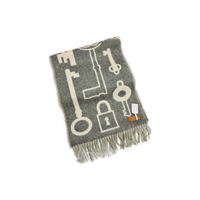 HERMES - Knit Scarves Women's Gray