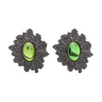 SAINT LAURENT Pre Owned 1980s Textured Clip on Earrings