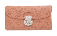 LOUIS VUITTON Leather Wallet Regular Women's Rose
