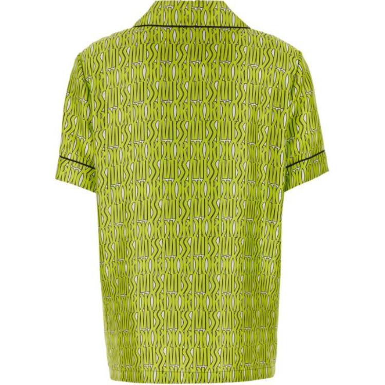 DIOR All Over Logo Printed Button Up Shirt