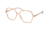 CHANEL Eyeglass Frames Unisex Pink Orange