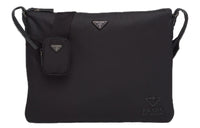 PRADA Saffiano Leather Shoulder Bag Crossbody Bag Men's Black