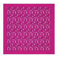 DIOR Silk Silk Scarves Women's Fuchsia