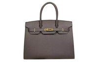 HERMES Birkin Epsom Leather Birkin Bag Handbags Women's 8F Gris ÉTain Tin Gray