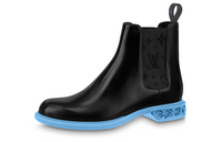 LOUIS VUITTON Formal Short Chelsea Boots Men's Black