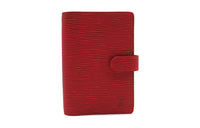 LOUIS VUITTON Epi Leather Notebook Sleeve Women's Castile Red